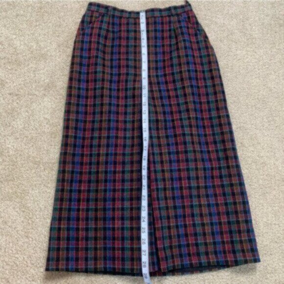 Quasimodo Vintage High Waist Plaid Midi Skirt - Picture 11 of 17